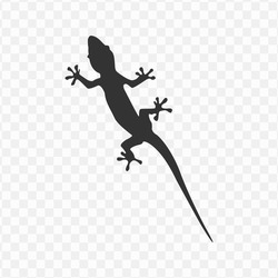 Transparent Lizard Icon, Vector Illustration Of A Lizard Icon In Dark Color And Transparent Background