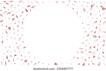 Transparent Lotus Petal Vector White Background. White Modern Sakura Petal Product. Cherry Petal Beauty Poster. 3d Peach Petal Banner.