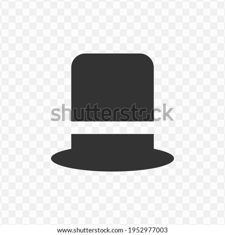 Transparent magic hat icon png, vector illustration of an magic hat icon in dark color and transparent background(png)