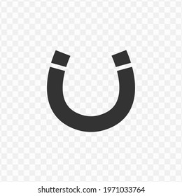 Transparent magnet icon png, vector illustration of an magnet icon in dark color and transparent background(png)