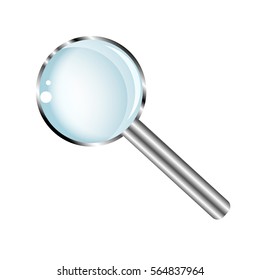 Transparent magnifying glass