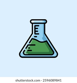 A transparent measuring cylinder, a laboratory instrument designed for accurately measuring liquid volumes in scientific experiments.