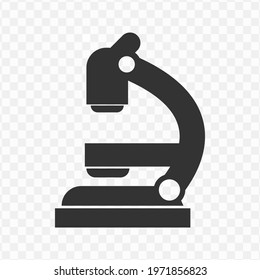 
Transparent microscope icon png, vector illustration of microscope in dark color and transparent background(png).