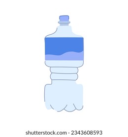 transparent mineral water cartoon. drink splash, bubble fresh, clean pure transparent mineral water sign. isolated symbol vector illustration