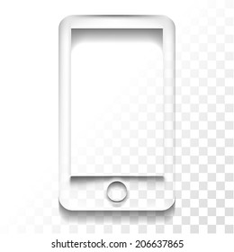 Transparent mobile icon