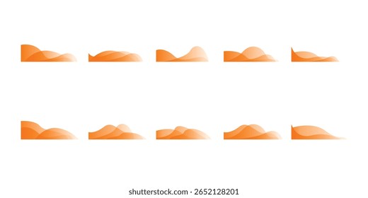 Ilustración de decoración de forma moderna transparente