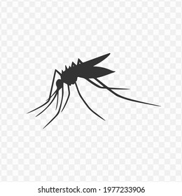 Transparent mosquito icon png, vector illustration of an mosquito icon in dark color and transparent background(png).