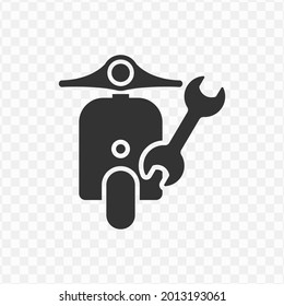 Transparent motorcycle repair icon png, vector illustration of an motorcycle repair icon in dark color and transparent background(png)