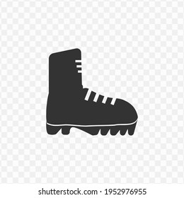 Transparent Mountaineering Boots Icon Png, Vector Illustration Of An Mountaineering Boots Icon In Dark Color And Transparent Background(png)