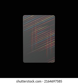 transparent name tag modern design 