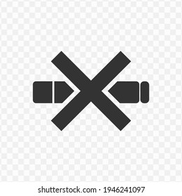 Transparent no smoking icon png, vector illustration of an no smoking icon in dark color and transparent background(png)