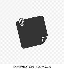 Transparent note icon png, vector illustration of an note icon in dark color and transparent background(png)
