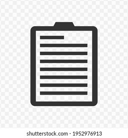 Transparent note icon png, vector illustration of an note icon in dark color and transparent background(png)