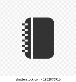 Transparent note icon png, vector illustration of an note icon in dark color and transparent background(png)