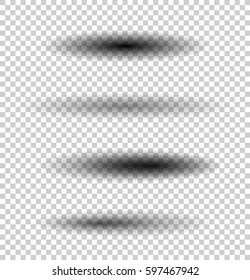 Transparent oval shadow