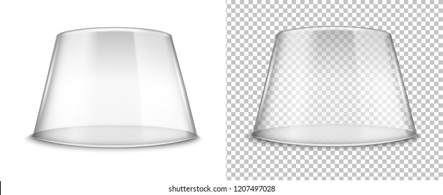 Transparent packaging box for cake and dessert.