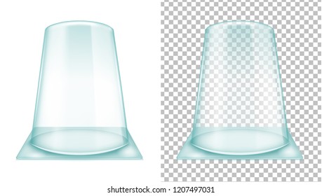 Transparent packaging box for cake and dessert.