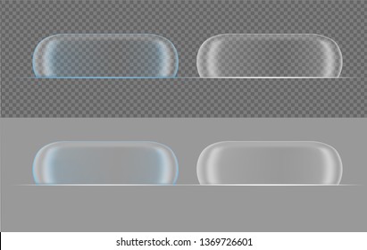 Transparent packaging box for cake and dessert.