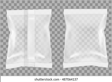 Transparent packaging for snacks, food, chips, sugar and spices