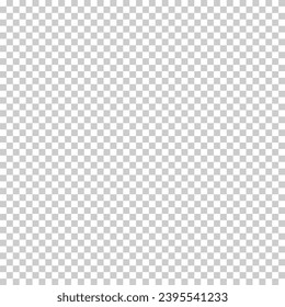 Transparent pattern background. Simulation alpha channel png. Seamless gray and white squares. vector design grid