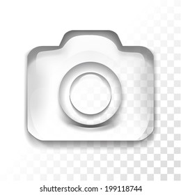Transparent photo icon