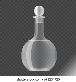 transparent pitcher with realistic side view transparent background vector illustration