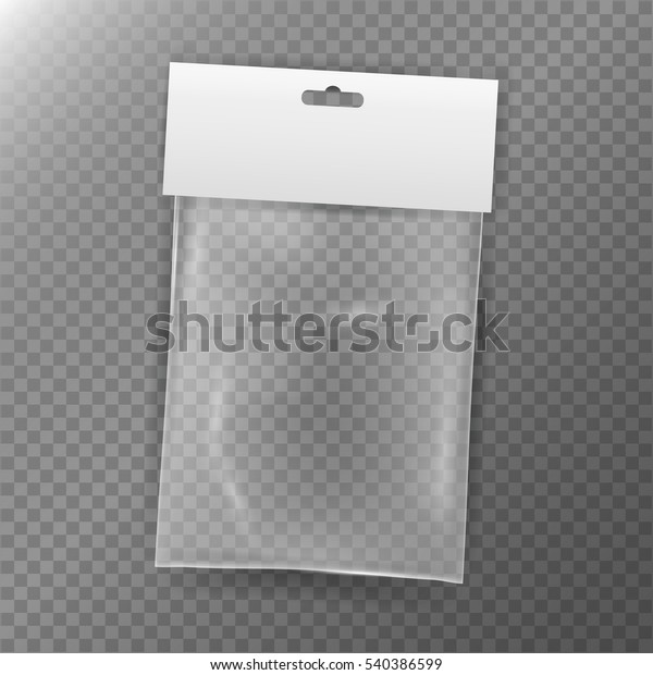 Download Transparent Plastic Bag Reality Nylon Icon Stock Vector ...