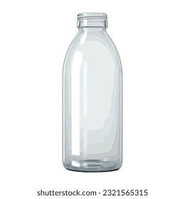 Frasco de plástico transparente sobre blanco