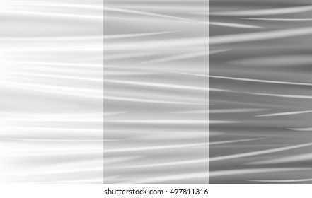 transparent plastic warp