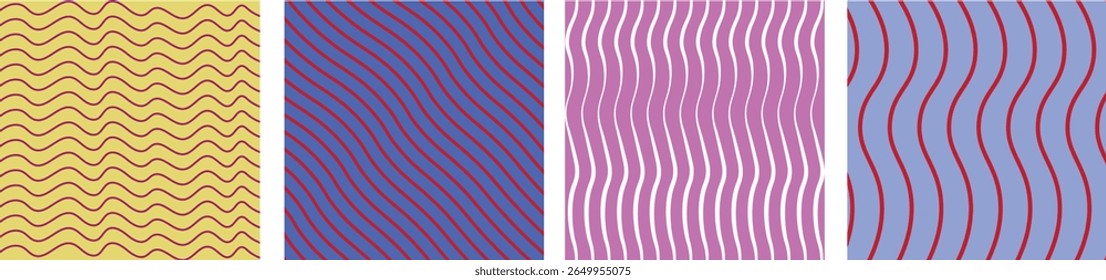 Transparent PNG available
Hand drawn geometric seamless regular patterns set, collection. Doodle, uneven artistic lines, straight and diagonal pinstripes, stripes, bars, streaks, waves. Check, plaid, 