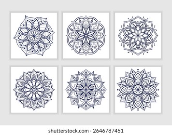 Transparent PNG available mandala decorative round ornament floral origami style