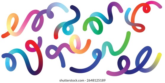 Transparent PNG available
Vibrant Summer Abstract Poster Background Set with Wavy Lines.EpS10
