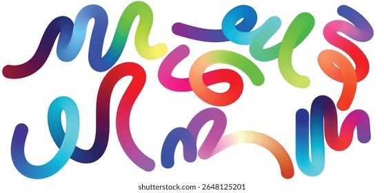Transparent PNG available
Vibrant Summer Abstract Poster Background Set with Wavy Lines.EpS10
