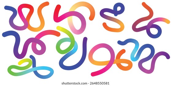 Transparent PNG available
Vibrant Summer Abstract Poster Background Set with Wavy Lines.EpS10
