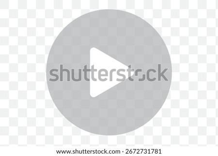 transparent png vector image of red video play button with rounded triangle icon