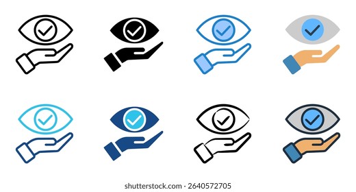 Transparent practices icon set multiple style collection 
