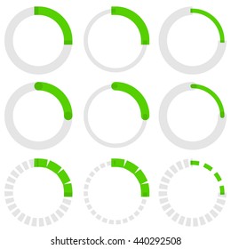 Transparent progress indicators. Preloaders, phase, step indicators, meters.