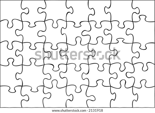 Transparent Puzzleuseable On Any Picture Stock Vector (Royalty Free ...