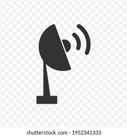 Transparent radio icon png, vector illustration of an signal icon in dark color and transparent background(png)