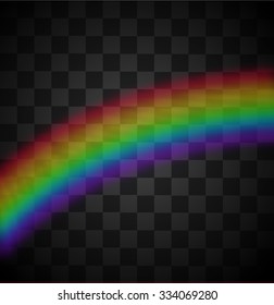 Transparent rainbow vector