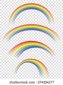 Transparent Rainbows in Different Shapes