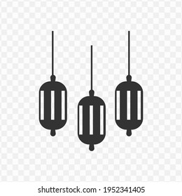 Transparent ramadan lamp icon png, vector illustration of an ramadan lamp icon in dark color and transparent background(png)