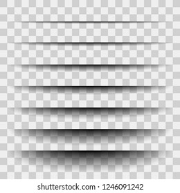 Transparenter, realistischer Papierschatteneffekt. Webbanner. Element für Werbe- und Werbebotschaften, einzeln auf Hintergrund. Vektorgrafik für Ihr Design, Ihre Vorlage und Ihre Website.