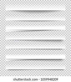 Transparente, realistische Papierschatteneffekte auf kariertem Hintergrund. Element für Werbung und Werbebotschaften... - Stock-Vektorgrafik.