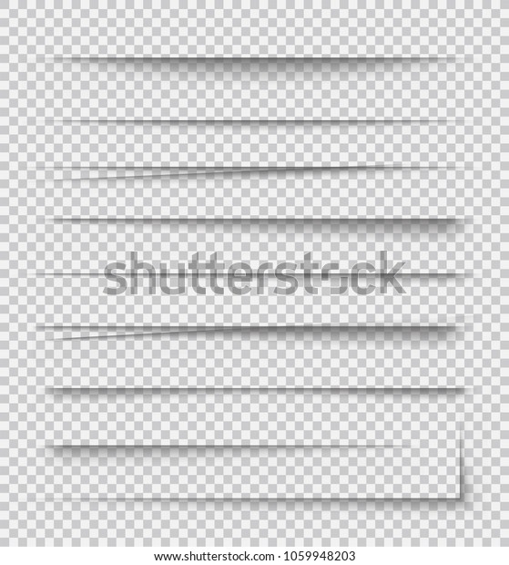 Transparent realistic paper shadow effects on\
checkered background. Element for advertising and promotional\
message... - stock\
vector.