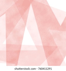 transparent red watercolor graphic pattern with triangles and overlapping zigzag areas, vector illustration