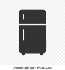 Transparent refrigerator icon png, vector illustration of an refrigerator icon in dark color and transparent background(png).