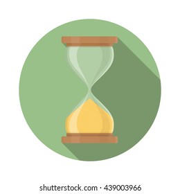 Transparent sandglass icon set, time hourglass, sandclock, flat design, vector eps10 illustration