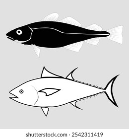 Transparent School of Fish Vector Art, Icon and Illustration for Free Download​