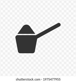 Transparent scoop icon , vector illustration of an scoop icon in dark color and transparent background